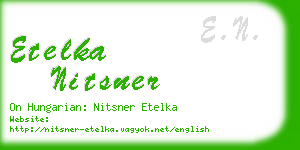 etelka nitsner business card